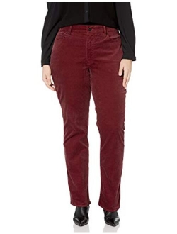 Women's Plus Size Marilyn Straight Leg Velvet Jeans