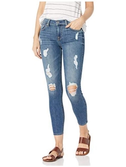 7 For All Mankind Women's Mid Rise Skinny Fit Ankle Jeans