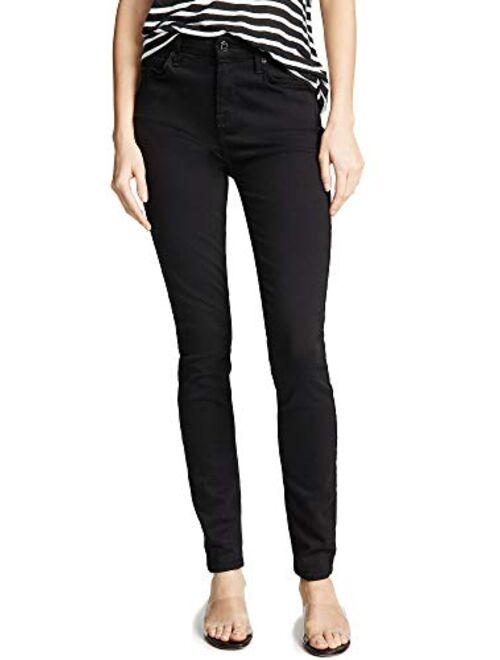 7 For All Mankind Womens Full Length Skinny Jeans