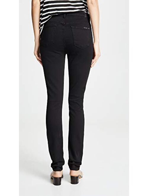 7 For All Mankind Womens Full Length Skinny Jeans