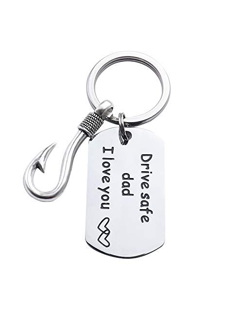 Drive Safe Keychain I Need You Here With Me Gifts for Husband Dad Boyfriend Gifts Valentines Day Father's day Birthday Gift