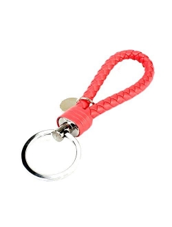 ocharzy Key Chains Handwoven Leather Keychain Simple Car Key Chain Accessories Keychain Gift for Men and Women Pack of 1/3