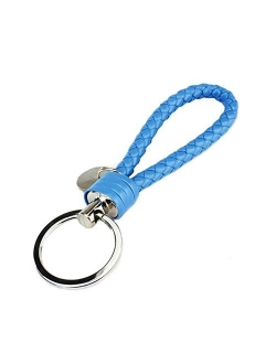 ocharzy Key Chains Handwoven Leather Keychain Simple Car Key Chain Accessories Keychain Gift for Men and Women Pack of 1/3