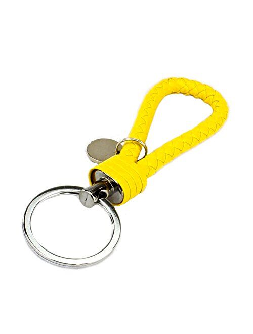 ocharzy Key Chains Handwoven Leather Keychain Simple Car Key Chain Accessories Keychain Gift for Men and Women Pack of 1/3