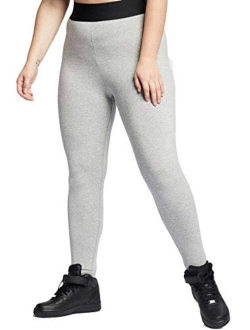 Womens Plus Logo Fitness Athletic Leggings