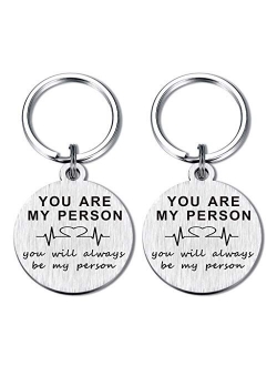 You are My Person Gifts Bff Women Teens Girls Best Friends Keychain Birthday Valentines Key Chains Rings