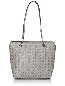 Hailey Signature Top Zip Chain Tote