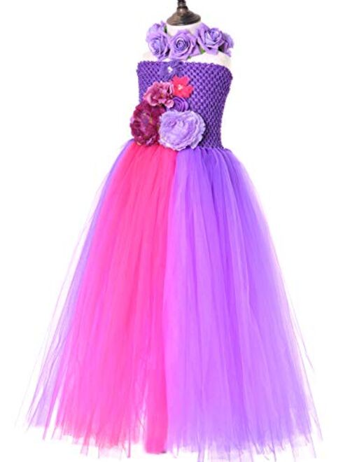 Tutu Dreams Lace Shoulder Flower Girl Dress Wedding Easter Birthday Party (2-14)