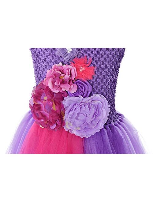 Tutu Dreams Lace Shoulder Flower Girl Dress Wedding Easter Birthday Party (2-14)