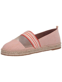 Women's Aline Flat Espadrille with Mesh and Ribbon Details Loafer