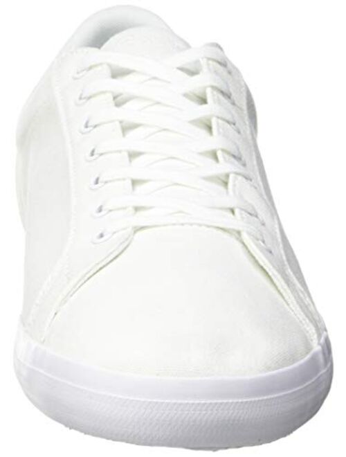 Lacoste Men's Lerond BL 2 Canvas Lace Up Trainer White