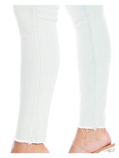 Flying Monkey High-Rise Skinny Jeans Light Blue Distressed