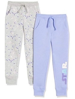 Amazon Brand - Spotted Zebra Girls' Disney Star Wars Marvel Frozen Princess Fleece Jogger Sweatpants