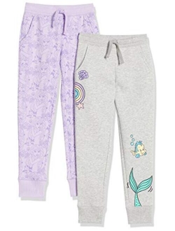 Amazon Brand - Spotted Zebra Girls' Disney Star Wars Marvel Frozen Princess Fleece Jogger Sweatpants