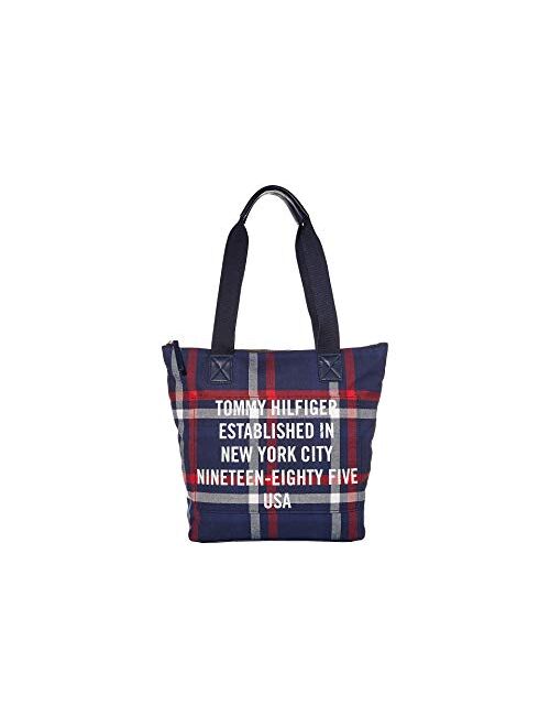 Tommy Hilfiger Women's Bennett Tote, Navy/Multi