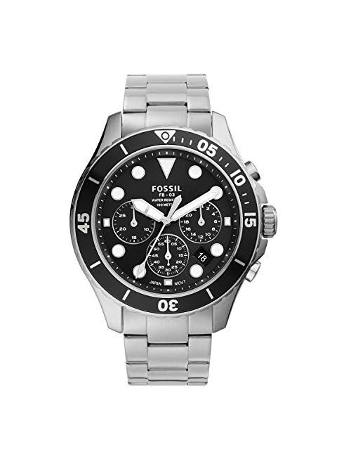 Fossil Men's FB-03 Stainless Steel Dive-Inspired Casual Quartz Watch