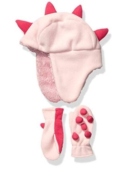 Girls' Fleece Hat Mittens Cold Weather Accessories Sets