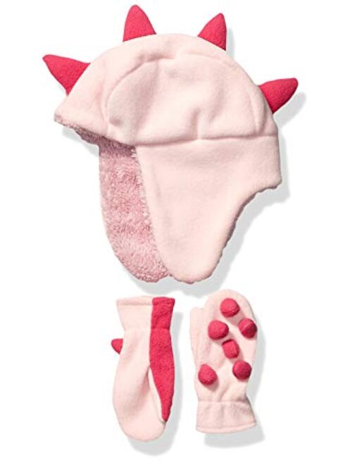 Spotted Zebra Girls' Fleece Hat Mittens Cold Weather Accessories Sets