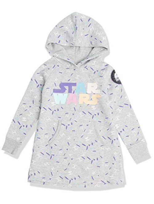 Amazon Brand - Spotted Zebra Girls' Disney Star Wars Marvel Frozen Princess Fleece Long-Sleeve Hooded Dresses