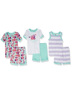 Amazon Brand - Spotted Zebra Girls' Snug-fit Cotton Pajamas Sleepwear Sets