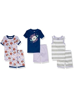 Amazon Brand - Spotted Zebra Girls' Snug-fit Cotton Pajamas Sleepwear Sets