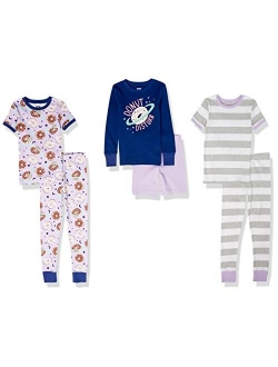 Amazon Brand - Spotted Zebra Girls' Snug-fit Cotton Pajamas Sleepwear Sets