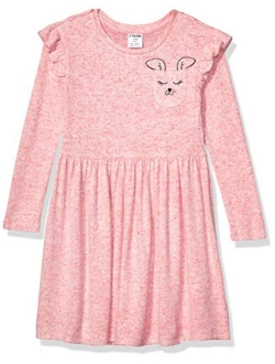 Girls' Long-Sleeve Cozy Knit Dress