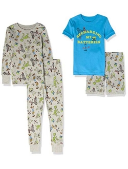 Amazon Brand - Spotted Zebra Boys' Disney Star Wars Marvel Snug-Fit Cotton Pajamas Sleepwear Sets