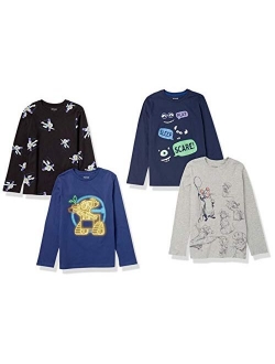 Amazon Brand - Spotted Zebra Boys' Disney Star Wars Marvel Long-Sleeve T-Shirts