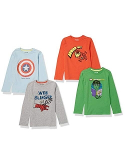 Amazon Brand - Spotted Zebra Boys' Disney Star Wars Marvel Long-Sleeve T-Shirts