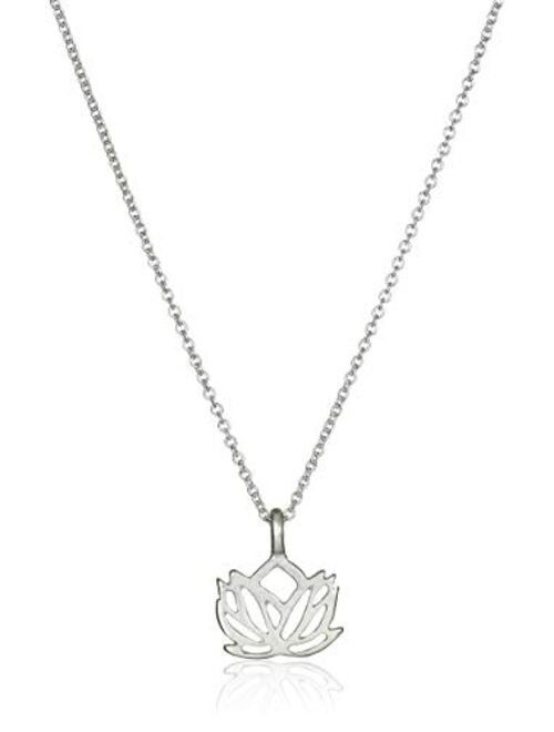 Dogeared "Reminders" New Beginnings Rising Lotus Pendant Necklace