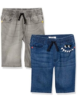 Amazon Brand - Spotted Zebra Boys' Stretch Denim Shorts