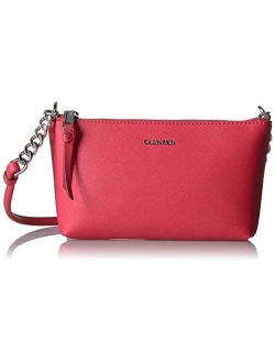 Women's Hayden Key Item Saffiano Top Zip Chain Crossbody