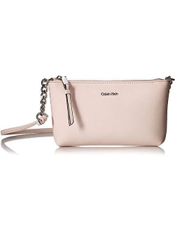 Women's Hayden Key Item Saffiano Top Zip Chain Crossbody