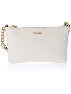 Women's Hayden Key Item Saffiano Top Zip Chain Crossbody