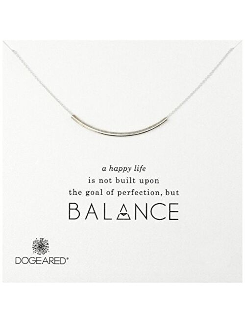 Dogeared Balance Tube Bar Necklace, 16" with 2" extender