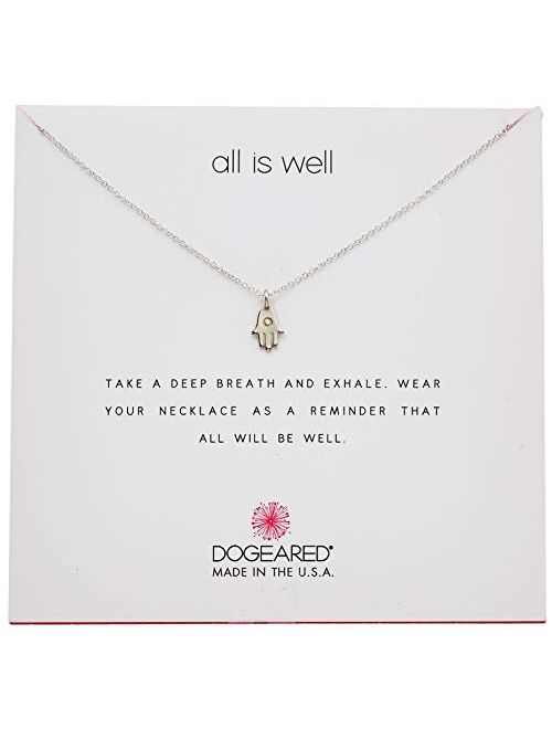 Dogeared All Is Well-Hamsa Necklace, 16"