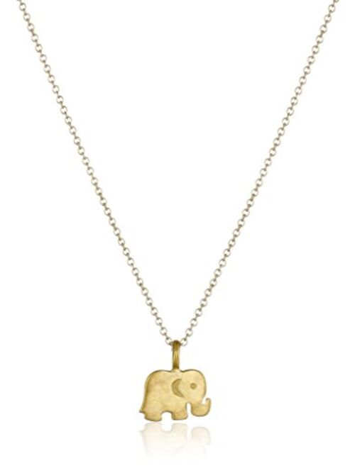 Dogeared Reminder "Good Luck" Elephant Pendant Necklace, 16"