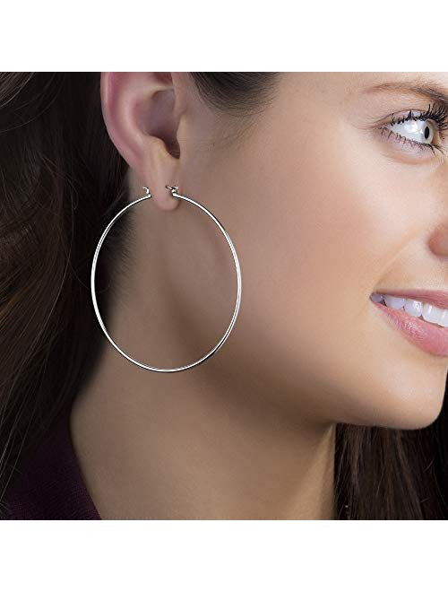 Steve Madden Hinge Wire Hoop Earrings