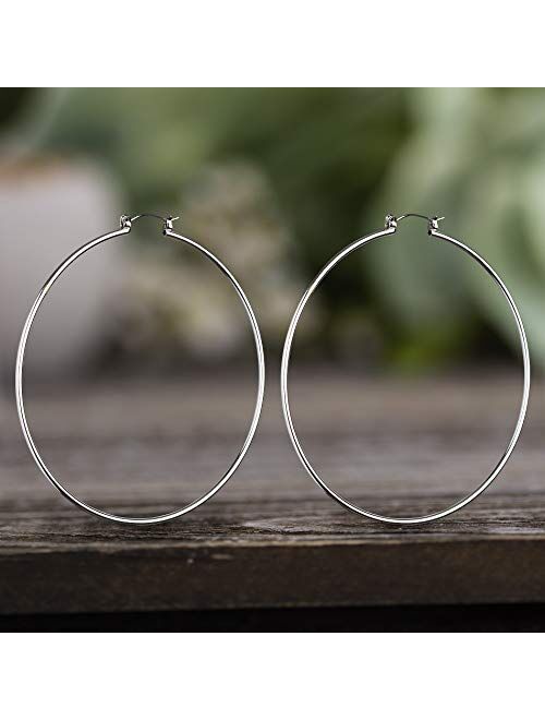 Steve Madden Hinge Wire Hoop Earrings