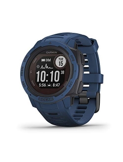 010-02064-00 Instinct, Rugged Outdoor Watch with GPS, Features Glonass and Galileo, Heart Rate Monitoring and 3-Axis Compass, Graphite