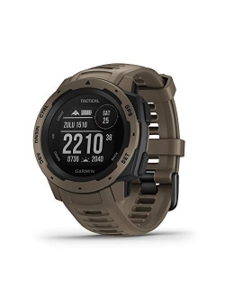 010-02064-00 Instinct, Rugged Outdoor Watch with GPS, Features Glonass and Galileo, Heart Rate Monitoring and 3-Axis Compass, Graphite