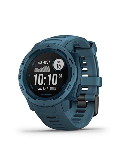 Garmin 010-02064-00 Instinct, Rugged Outdoor Watch with GPS, Features Glonass and Galileo, Heart Rate Monitoring and 3-Axis Compass, Graphite