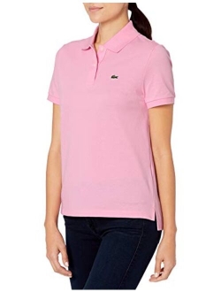 Women's Short Sleeve Slim Fit Stretch Pique Polo Shirt