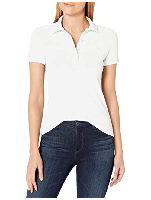 Lacoste Women's Short Sleeve Slim Fit Stretch Pique Polo Shirt