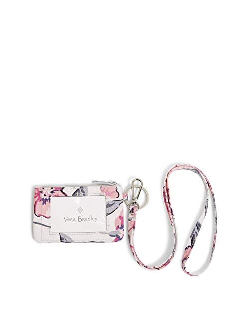 Vera Bradley Women's Recycled Lighten Up ReActive Zip ID Case and Lanyard Combo