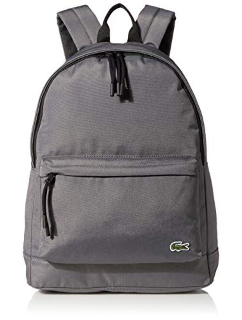 Lacoste Solid Zipper Closure Backpack