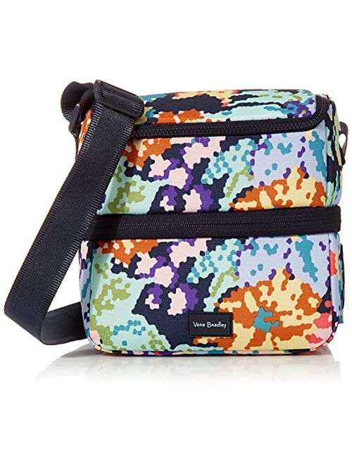 Vera Bradley Women's Recycled Lighten Up ReActive Expandable Lunch Cooler Lunch Bag