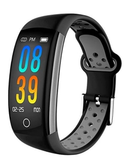 IP68 Fitness Tracker Blood Pressure Heat Rate Monitor Smart Watch Blood Oxygen Sleep Monitor Activity Tracker Pedometer Watch for Women Men