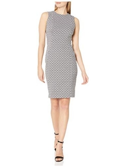 Women's Sleeveless Textured Sheath Dress